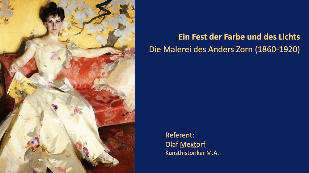 Ein Fest der Farbe und des Lichts – Die Malerei des Anders Zorn (1860-1920)